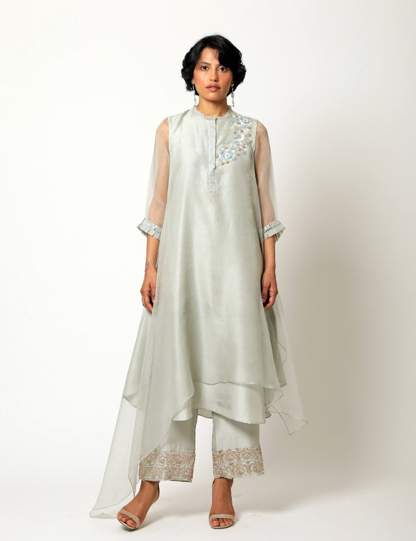 Grey kurta set