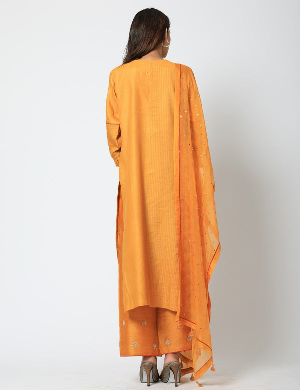 Mango yellow kurta set