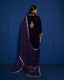 PURPLE VELVET SUIT SET WITH HAND EMBROIDERY OF PURE GOLD ZARDOZI