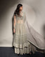 OLIVE GREEN COLOR NET FABRIC ANARKALI SHARARA