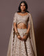 WHITE ALLOVER ZARDOZI LEHENGA SET