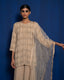 LIGHT PEACH SHARARA SET WITH HAND EMBROIDERY OF ZARDOZI WITH THREAD