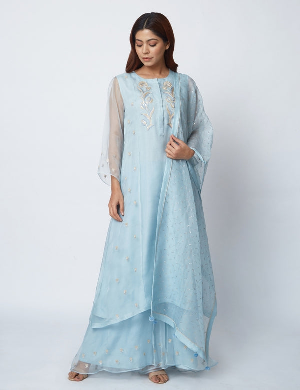 Light blue kurta set