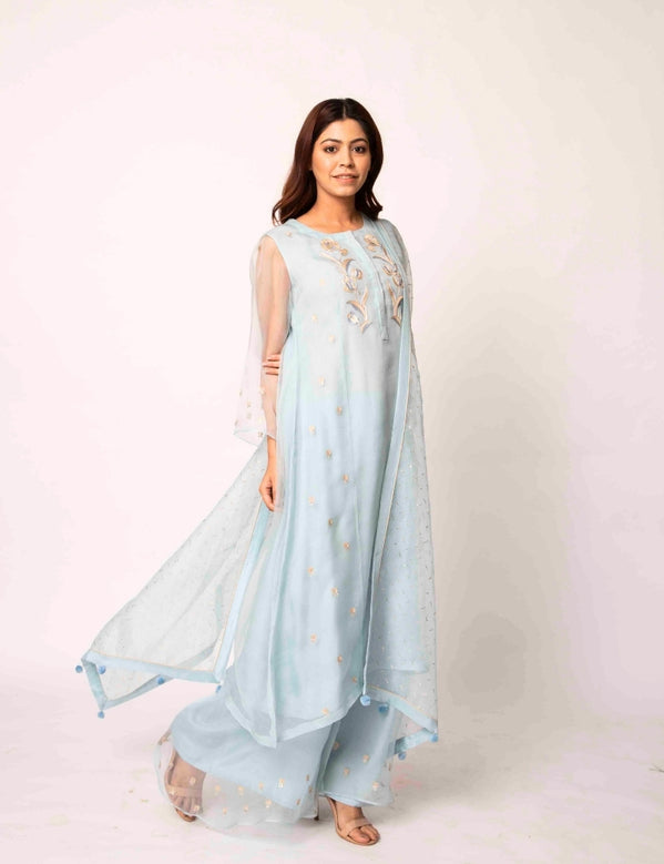 Light blue kurta set