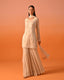OFFWHITE COLOR SHARARA SET WITH HAND EMBROIDERY OF THREAD, SEQUENCE AND MOTI ON KURTA