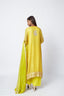 Yellow and Lime Green Kota Suit with Dupatta