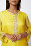 Yellow and Lime Green Kota Suit with Dupatta