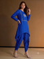 Doctor Blue Kurta With Dhoti