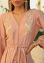 The Indo-Western Pink Colour Jacket with Dhoti